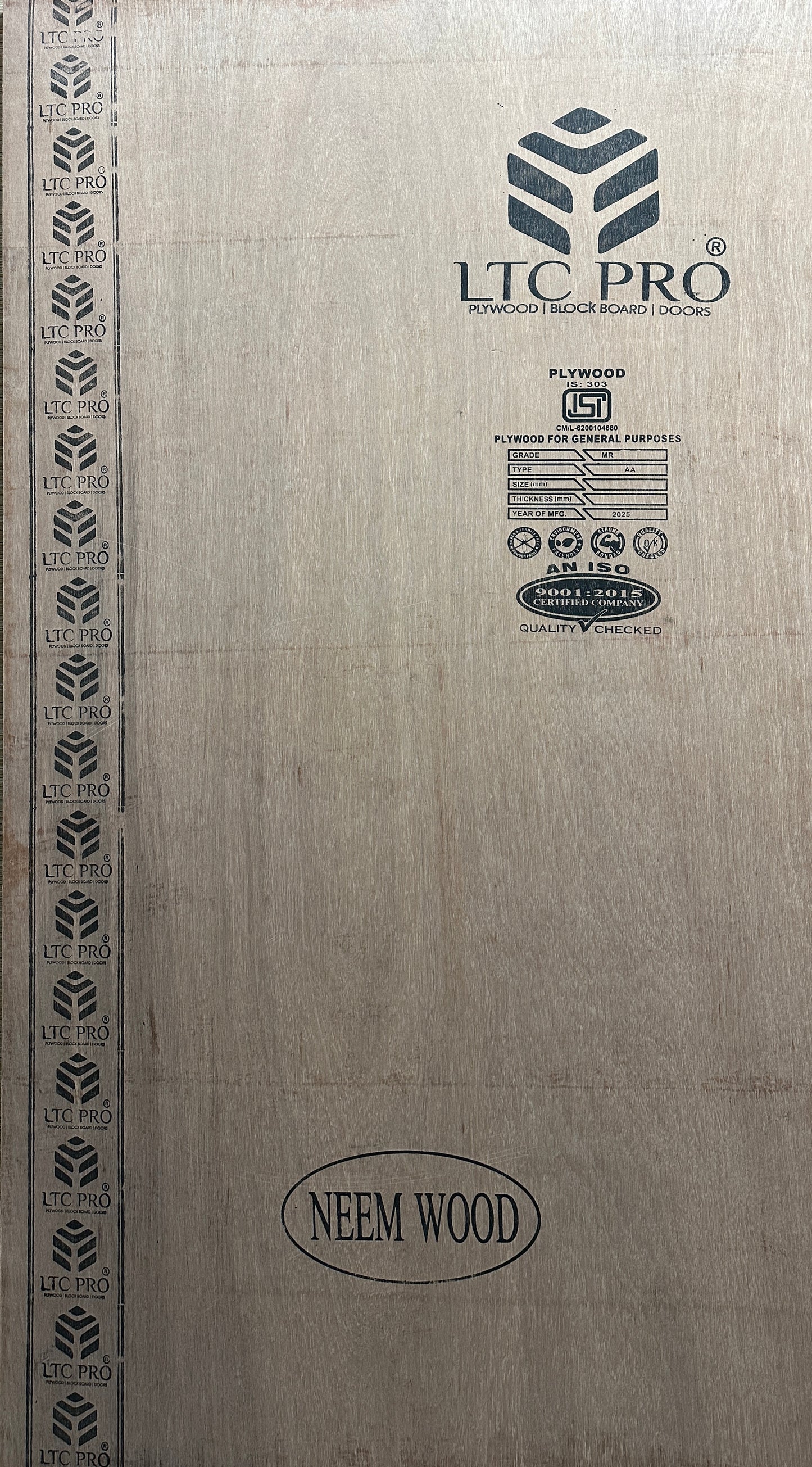 18MM LTCPRO PLYWOOD MR GRADE  8FT*4FT